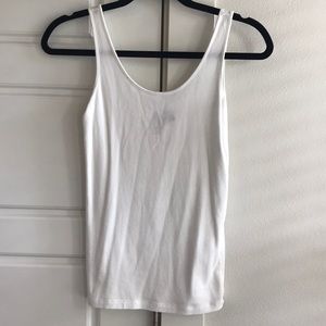 Cynthia Rowley Basic White Tank Top Size S